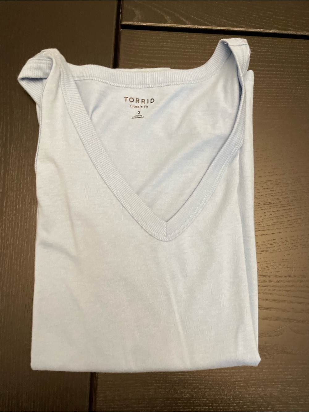 torrid Light Blue V-Neck Tank Top